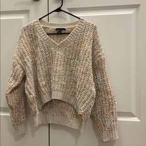 Cropped multicolored sweater